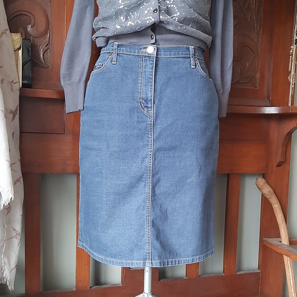 Ojay Denim Skirt - Size 12 - Picture 4 of 11